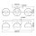 Badezimmerleuchte Wand IP44 60,6 cm lang in Messing Antik