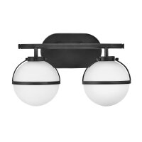 Applique salle de bain métal verre IP44 largeur...