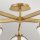 Lampe de salle de bain plafond verre métal E14 IP44 largeur 81,3 cm
