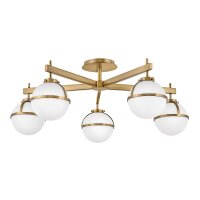 Plafonnier salle de bain IP44 81,3 cm de large laiton...