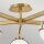 Plafonnier salle de bain IP44 81,3 cm de large laiton antique blanc