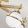 Plafonnier salle de bain IP44 81,3 cm de large laiton antique blanc