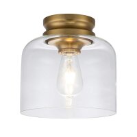 Lampe de plafonnier petit métal verre Ø...