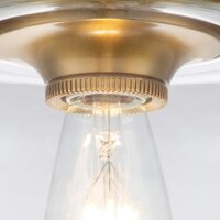 Lampe de plafonnier petit métal verre Ø...