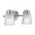 Wandlampe Spiegel LED G9 IP44 B: 34,5 cm Metall Glas in Chrom