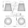 Wandlampe Spiegel LED G9 IP44 B: 34,5 cm Metall Glas in Chrom