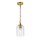 Lampe à suspendre métal verre D : 16,5 cm étroit E27 BASRA