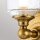 Badlampe Wand LED G9 IP44 warmweiß 3000 K Glas Metall