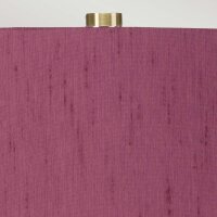 Tischleuchte Weiß Violett 64 cm hoch E27 Keramik...