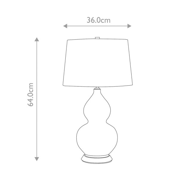 Lampe de chevet tissu céramique 64 cm de haut rouge blanc
