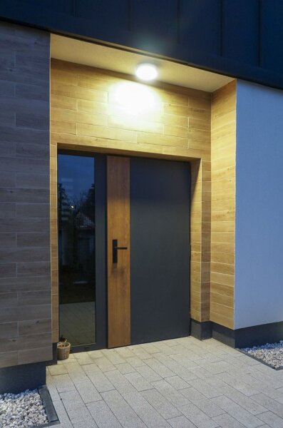 Runde LED Wandleuchte Aluminium IP65 18 W 4000 K Ø20 cm