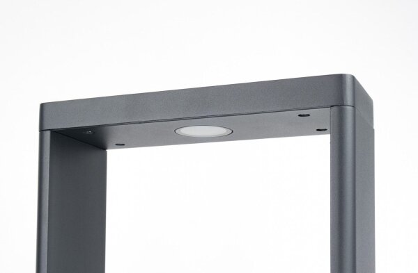 LED Stehlampe außen Aluminium Glas IP65 9 W 75 cm hoch