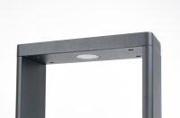 LED Stehlampe außen Aluminium Glas IP65 9 W 75 cm hoch