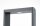 LED Stehlampe außen Aluminium Glas IP65 9 W 75 cm hoch