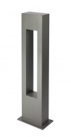 Stehleuchte IP65 Aluminium Glas Grau 90 cm GU10 Außen