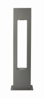 Stehleuchte IP65 Aluminium Glas Grau 90 cm GU10 Außen