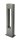 Stehleuchte IP65 Aluminium Glas Grau 90 cm GU10 Außen