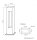 Stehleuchte IP65 Aluminium Glas Grau 90 cm GU10 Außen