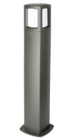 Kleine Wegeleuchte Dunkelgrau Aluminium E27 IP65 100 cm
