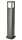 Kleine Wegeleuchte Dunkelgrau Aluminium E27 IP65 100 cm