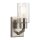 Applique murale verre métal hauteur 25,5 cm en gris argenté antique