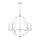 Kronleuchter Rustikal Shabby Weiß Ø 63,6 cm 5x E14