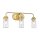 Lampe de salle de bain miroir L : 60,3 cm IP44 3x E27 métal verre