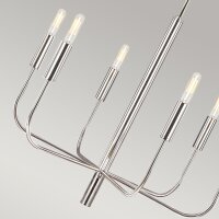 Lustre métal E14 largeur 61 cm réglable en...