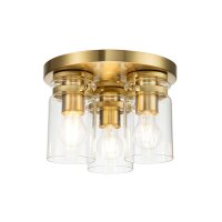 Lampe de plafonnier métal verre L : 28,2 cm en...