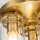 Lampe de plafonnier métal verre L : 28,2 cm en laiton brossé E27
