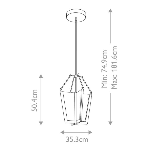LED Hängeleuchte Aluminium Dimmer 2088 lm B: 35,3 cm