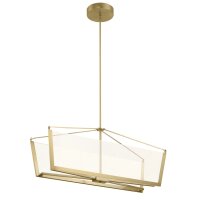 Lampe à suspendre LED en crème or L : 96,7...
