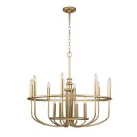 Lustre métal L : 88,2 cm en laiton hauteur...