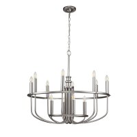 Lustre métal L : 88,2 cm H : max. 205,4 cm 12x E14
