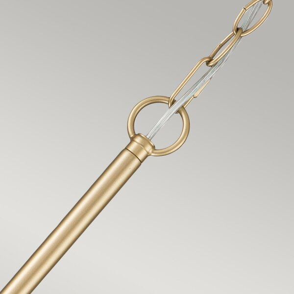 Kronleuchter Esstisch B: 73 cm Metall in Messing E14