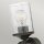 Wandleuchte Glas Metall E27 58,6 cm hoch Schwarz Antik