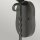 Wandleuchte Glas Metall E27 58,6 cm hoch Schwarz Antik