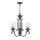 Lustre avec abat-jour L : 42,2 cm Noir Antique Rustique