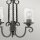 Lustre avec abat-jour L : 42,2 cm Noir Antique Rustique
