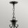 Lustre avec abat-jour L : 42,2 cm Noir Antique Rustique
