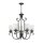 Lustre Rustique Verre Métal L : 63,5 cm H : max. 230 cm