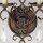 Applique en métal cristal 2x E14 H : 29,8 cm en bronze antique
