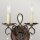 Applique en métal cristal 2x E14 H : 29,8 cm en bronze antique