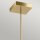 LED Hängelampe Modern B: 35,6 cm in Creme Gold 3000 K
