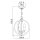 Suspension en métal Ø 28,6 cm en laiton bruni