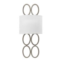 Applique murale métal tissu verre hauteur 51,5 cm...
