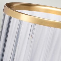 Lampe de table verre fumé 36,4 cm de haut avec...