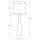 Lampe de table grande 79 cm de haut E27 Moderne Métal Tissu