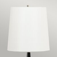 Lampadaire 181 cm Noir Blanc E27 Métal Tissu Moderne