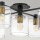 Deckenlampe Metall Glas E27 80,8 cm breit Vintage KAIRO